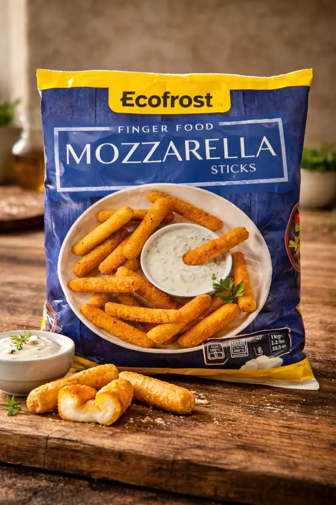 MOZZARELLA STICKS 6X1KG - Ecofrost