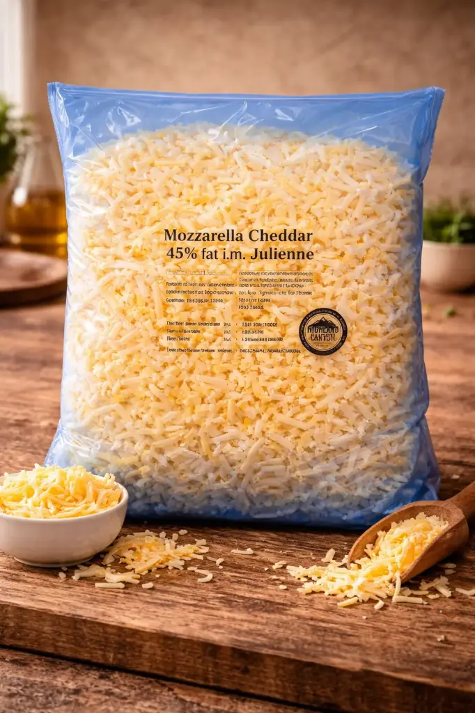 MOZZARELLA CHEDDAR 6X2KG, PIZZA SUPPORT