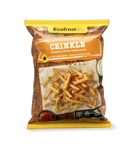 ECOFROST, REBRASTI TRANSPARENT CRINCKLE CUT 4*2.5KG